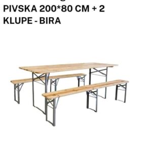 klupe i stol - pivski set
